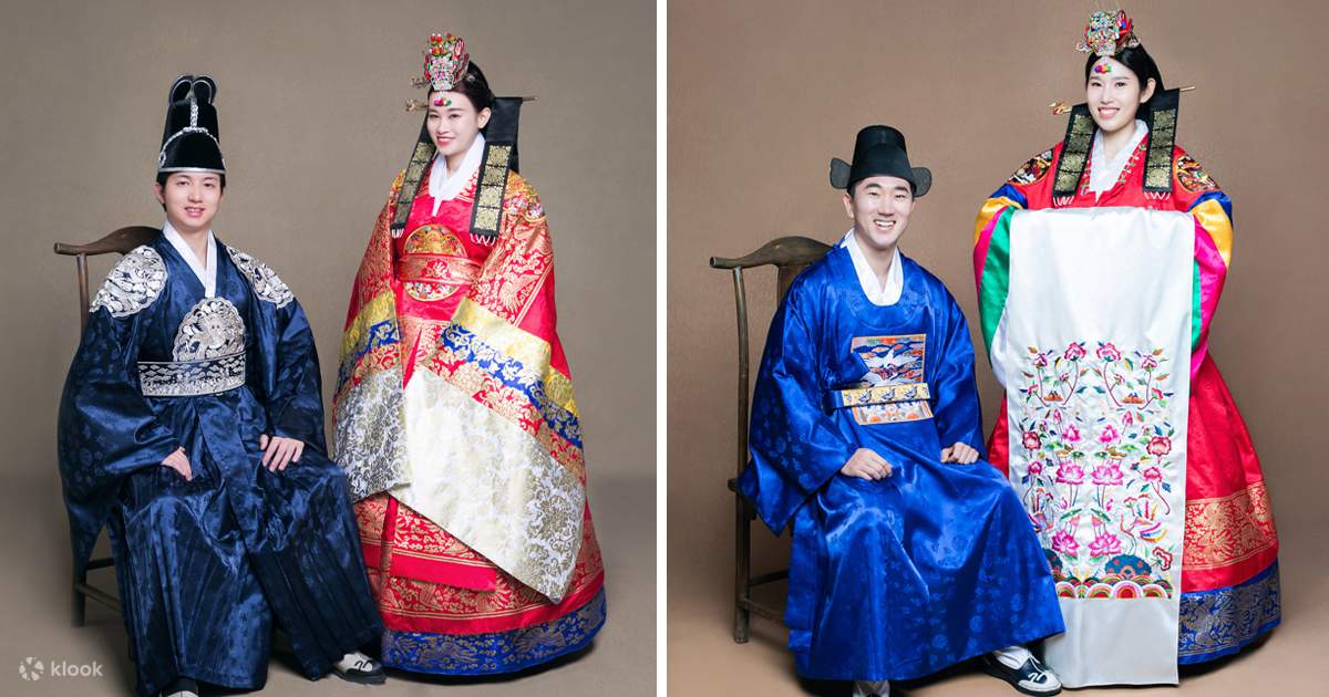 Professional Photoshoot with Hanbok Traditional Wedding experience